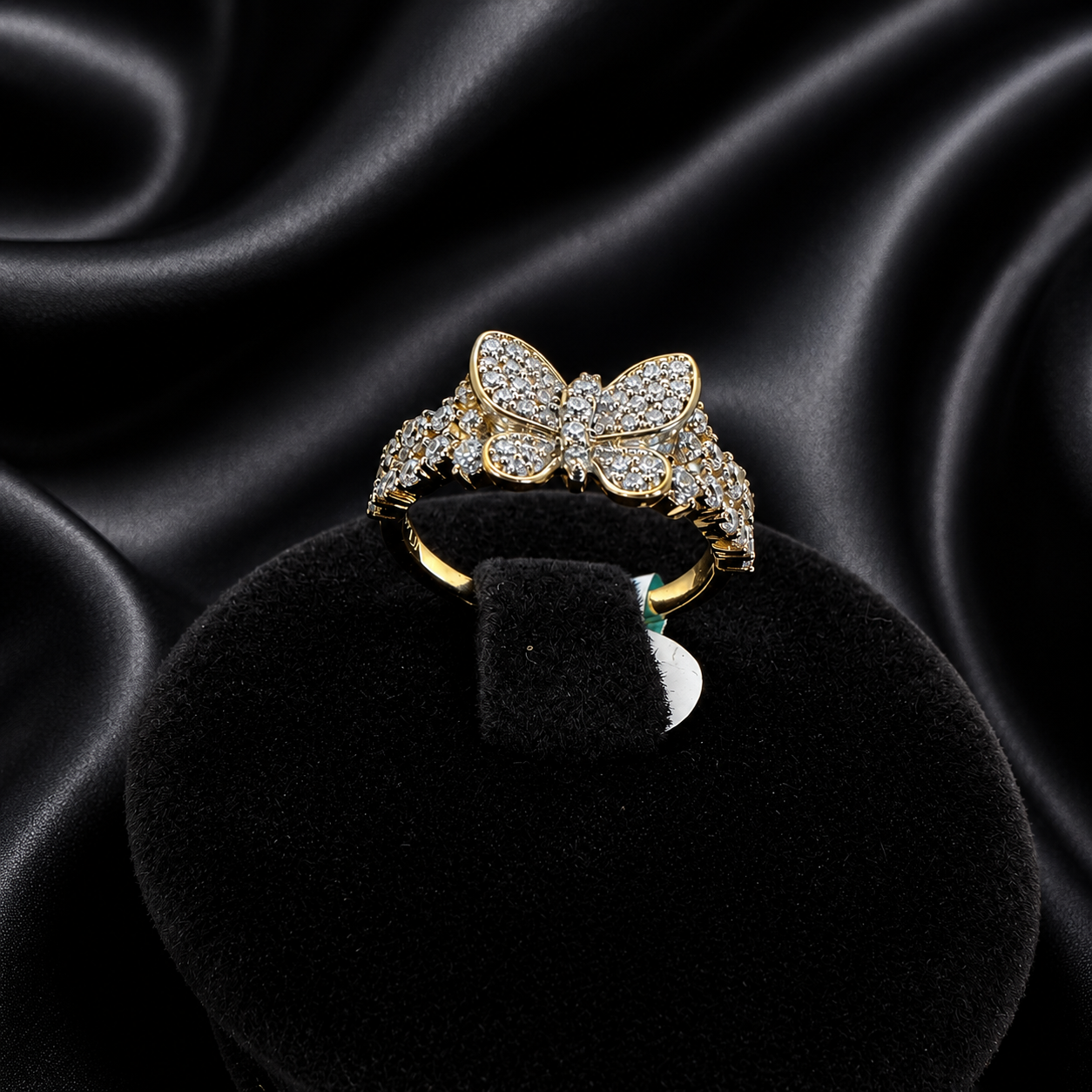 Butterfly Pave Diamond Statement Ring