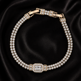 Double Row Centre Stone Bracelet