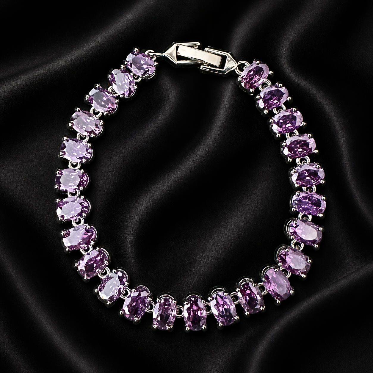 Lavender Amethyst Tennis Bracelet
