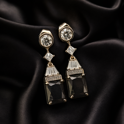 Midnight Obsidian Drop Earrings