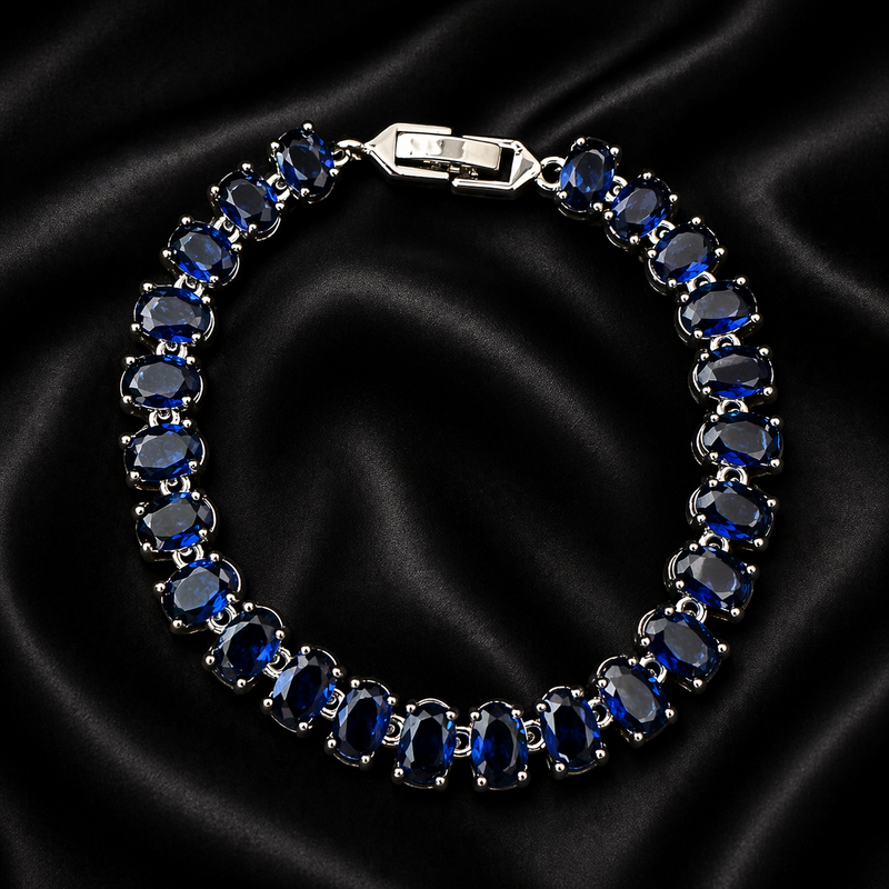 Royal Sapphire Tennis Bracelet