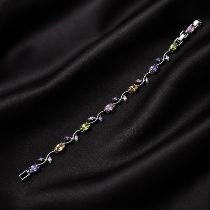 Silver Blossom Vine Bracelet