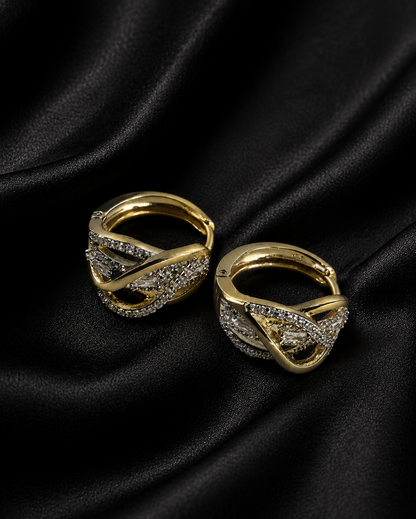 Twisted Infinity CZ Earrings