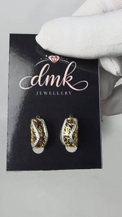 Filigree Wave Hoop Earrings