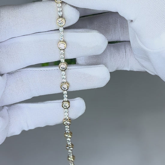 Halo Diamond Station Bracelet Video
