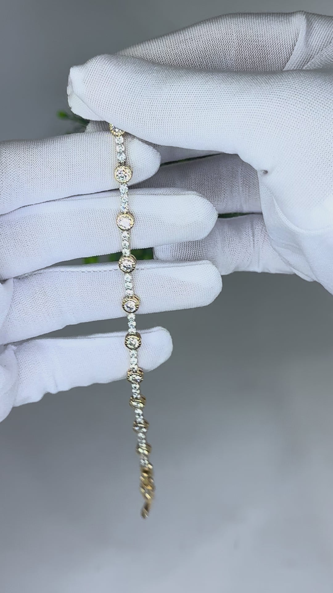 Halo Diamond Station Bracelet Video