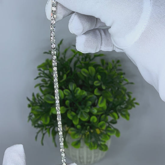 Crystal Tennis Bracelet Gold