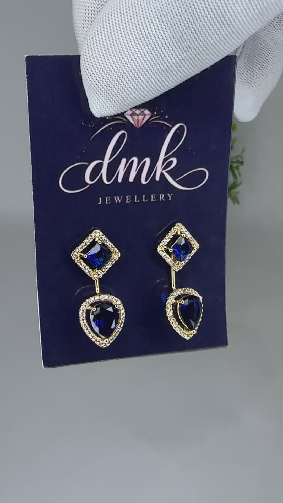 Royal Sapphire Drop Earrings