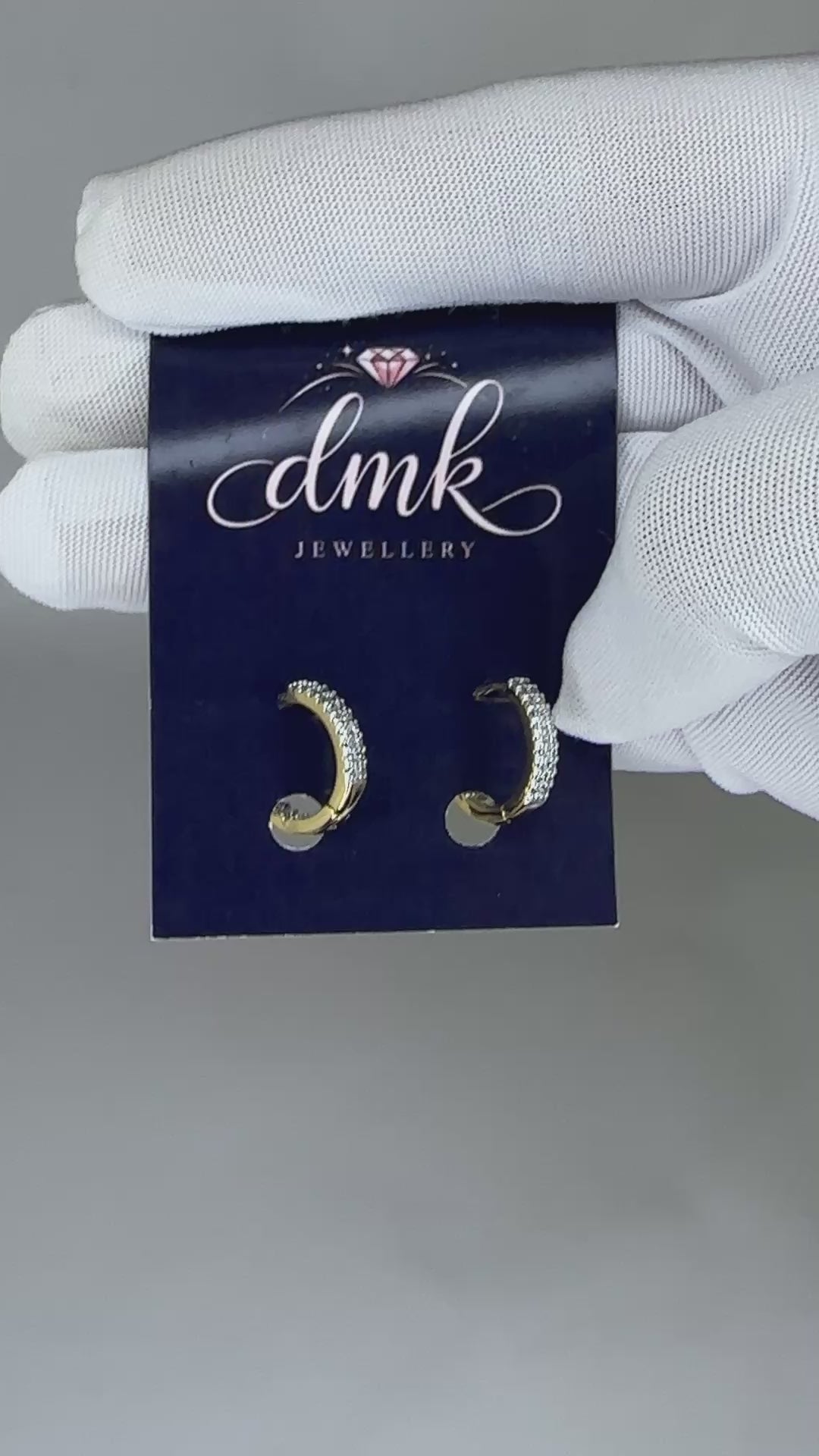 Diamond Hoop Pave Earrings