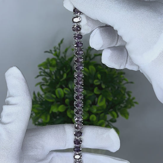 Lavender Amethyst Tennis Bracelet