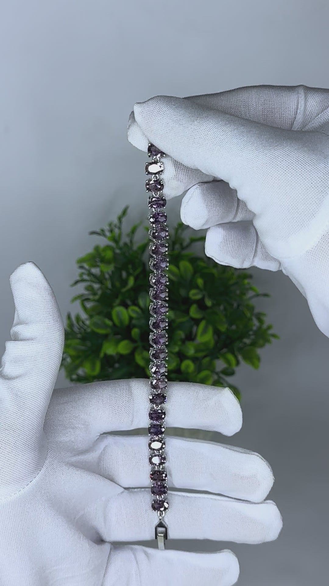 Lavender Amethyst Tennis Bracelet